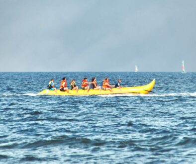 family enjoying one of the south padre island water sports