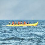 family enjoying one of the south padre island water sports
